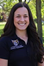 A professional headshot of Erika LeDonne in a black Oakland University shirt.